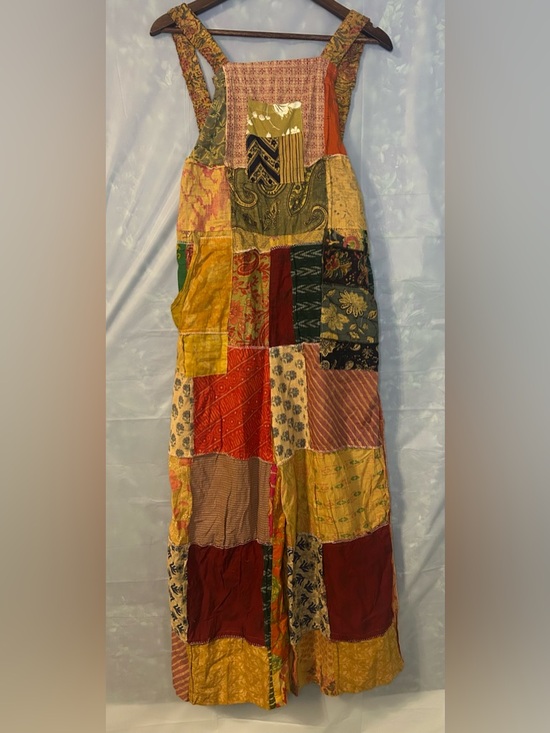 Colorful Patchwork Overalls - Picture 2 of 11